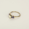 Anillo de oro blanco y rosa de 18k Diamante y tanzanita