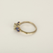 Anillo de oro blanco y rosa de 18k Diamante y tanzanita