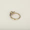 Anillo de oro blanco y rosa de 18k Diamante y tanzanita