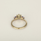 Anillo de oro blanco y rosa de 18k Diamante y tanzanita