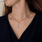 Pendentif trilogie en or gris et diamants