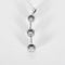 Pendentif trilogie en or gris et diamants