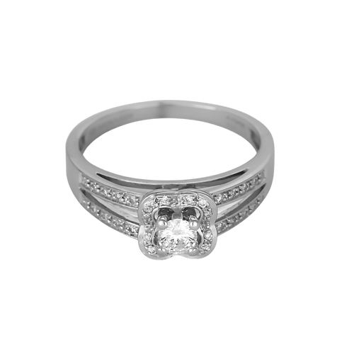 54 MAUBOUSSIN - Chance of Love n° 2 - Bague en or blanc et diamants 58 Facettes DV32588-1