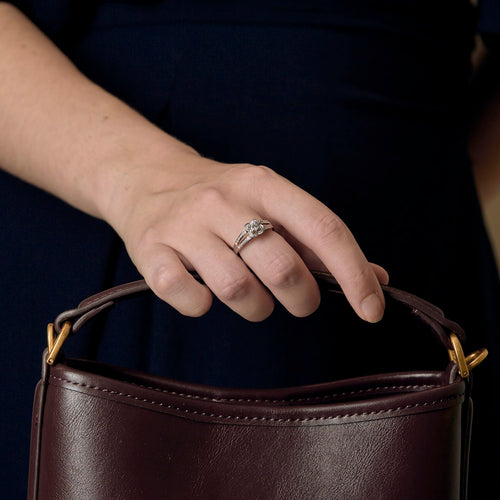 54 MAUBOUSSIN - Chance of Love n° 2 - Bague en or blanc et diamants 58 Facettes DV32588-1
