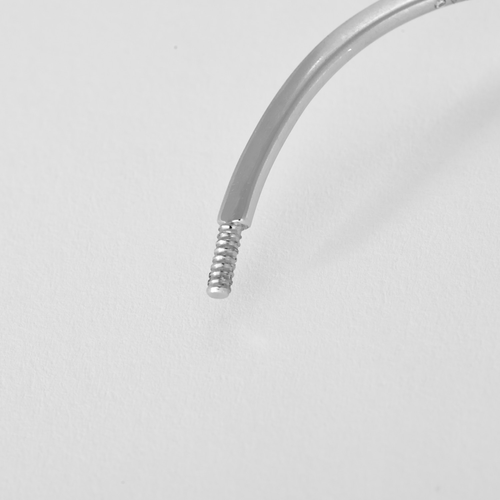 Messika - Elegancka bransoletka typu bangle mouvementé z białego złota 18K