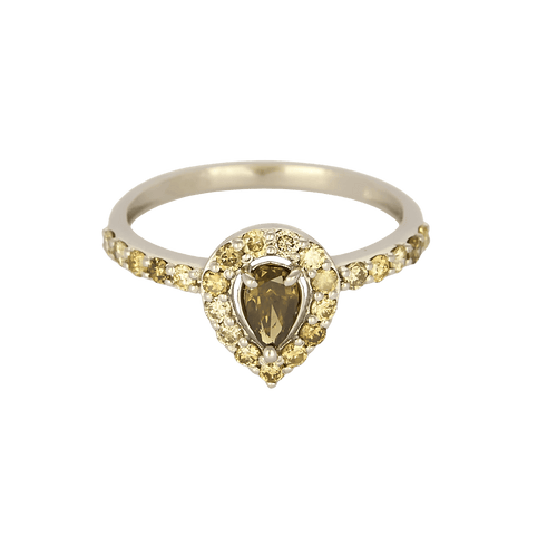 14k White Gold Diamond Ring