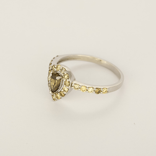 14k White Gold Diamond Ring