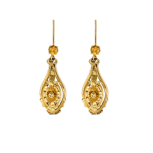 Kolczyki z żółtego i różowego złota 18k <span data-glossary-id="...">Saphir</span>