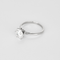 Ring Solitaire in white gold, approximately 3.07-carat diamond