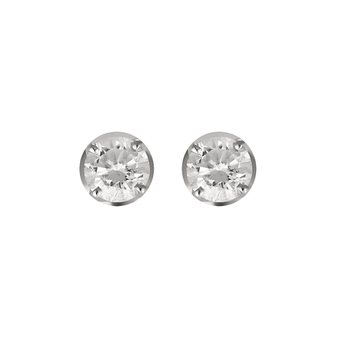 Örhängen i vitguld och diamant cirka 0,30 karat