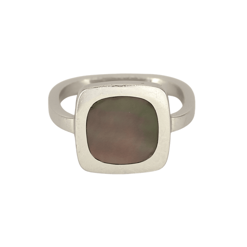50.5 Dinh Van - Impression - Bague en or blanc et nacre 58 Facettes DV32883-1