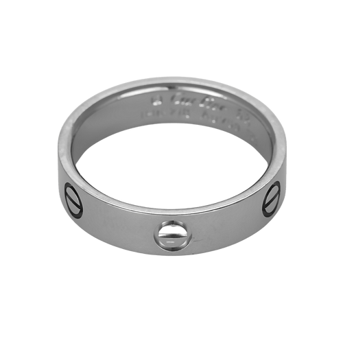 CARTIER - Love - 经典款式 - 白金戒指 / 结婚戒指