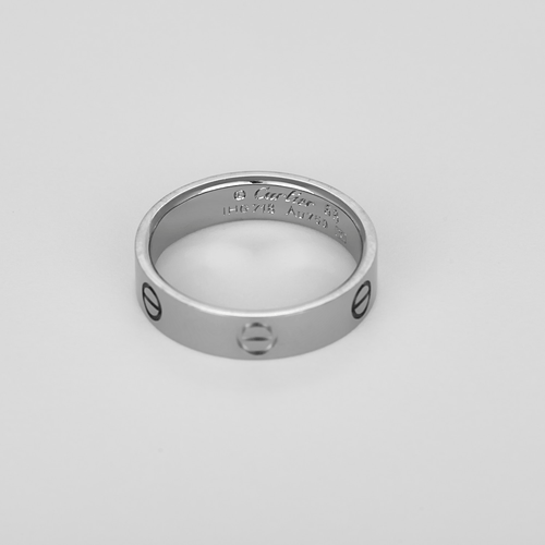 CARTIER - Love - 经典款式 - 白金戒指 / 结婚戒指