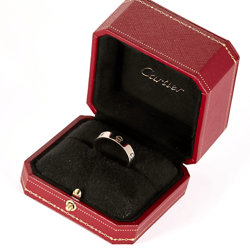 CARTIER - Love - 经典款式 - 白金戒指 / 结婚戒指