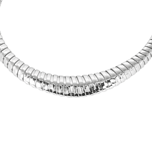 Bassani- Collier en Or blanc maille tubogaz 58 Facettes DV32729-5