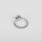47 Bague en or gris saphir entourage petits diamants 58 Facettes DV31435-6