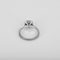 47 Bague en or gris saphir entourage petits diamants 58 Facettes DV31435-6