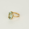 Bague cocktail en or rose et aigue-marine