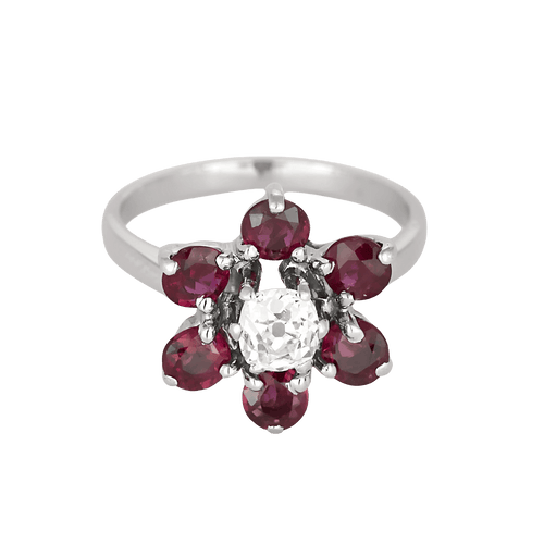 52 Bague en Or blanc 18k Diamant 58 Facettes DV32890-1