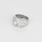 54 Bague jonc bombée en or blanc et diamants : 2,60 carats 58 Facettes DV31450-24