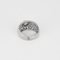 54 Bague jonc bombée en or blanc et diamants : 2,60 carats 58 Facettes DV31450-24