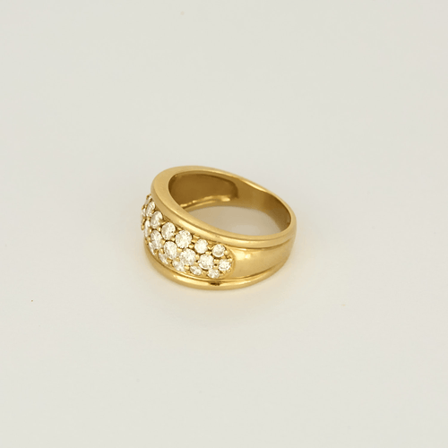 47 Bague bandeau en or jaune et diamants 58 Facettes DV31672-6