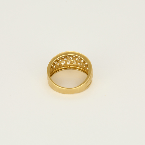 47 Bague bandeau en or jaune et diamants 58 Facettes DV31672-6