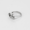 Charming ring in white gold and diamonds.