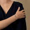DINH VAN - Glied L - Armband mit Kordel, Graugold und Diamanten