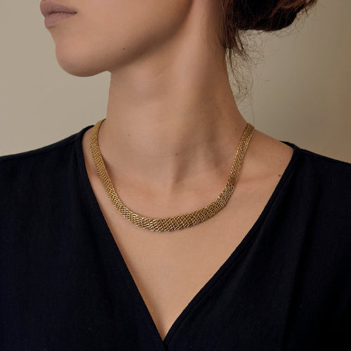 Collar de oro amarillo de 18k