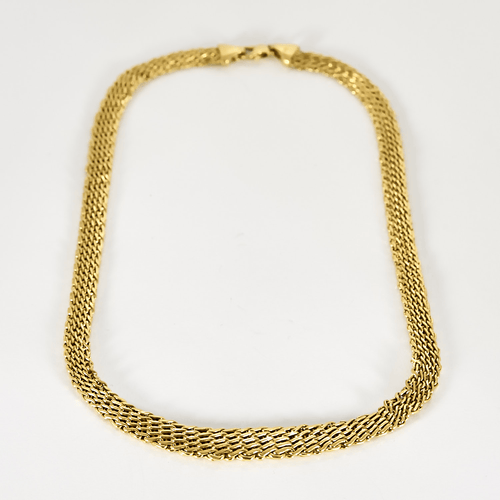 Collar de oro amarillo de 18k
