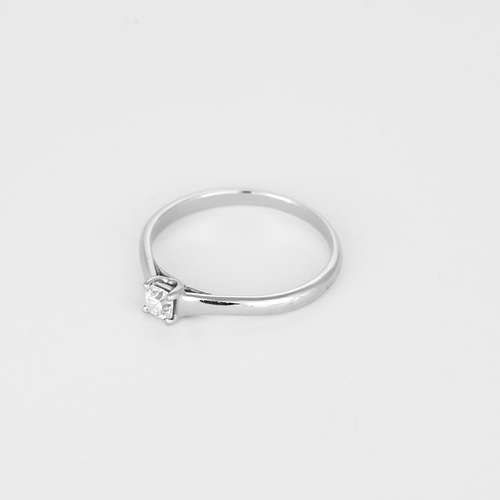 Tiffany & Co - Pierścionek Pierścionek z jednym kamieniem z Platyna (950 tysięcznych)