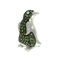 18k White Gold Brooch Diamond and tsavorite garnets