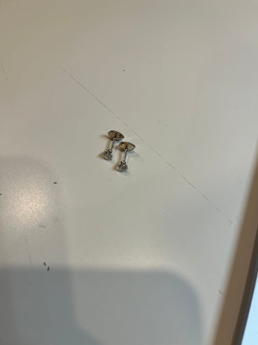 Boucles d'oreilles en Or blanc 18k Diamant