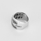 Ring aus Weißgold, Diamanten und schwarzen Diamanten