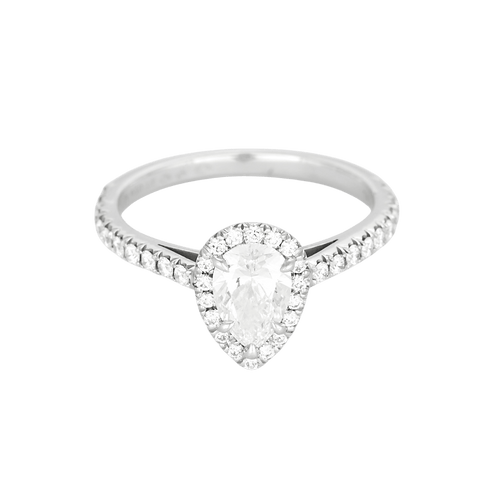 Tiffany & Co - Soleste - Anel Solitário em Platina e diamantes: aproximadamente 0,86 quilates no total