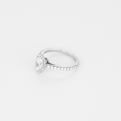 Tiffany & Co - Soleste - Anel Solitário em Platina e diamantes: aproximadamente 0,86 quilates no total