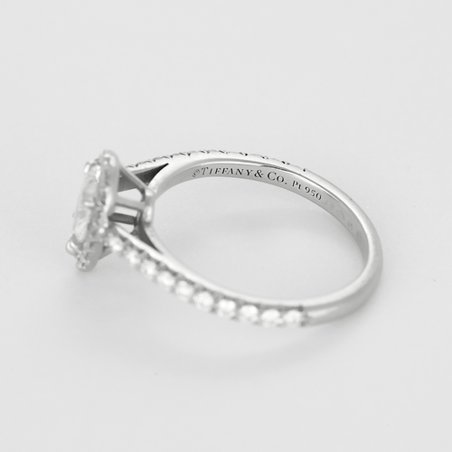 Tiffany & Co - Soleste - Anel Solitário em Platina e diamantes: aproximadamente 0,86 quilates no total