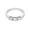 Armbandring i vitguld, tre briljantslipade diamanter