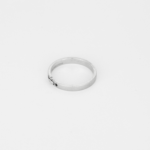 Anel Hermès - Ever chaîne d'ancre- Anel em Platina