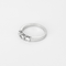 Armbandring i vitguld, tre briljantslipade diamanter