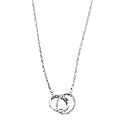 Cartier Colar Love em Ouro branco 18k Diamante