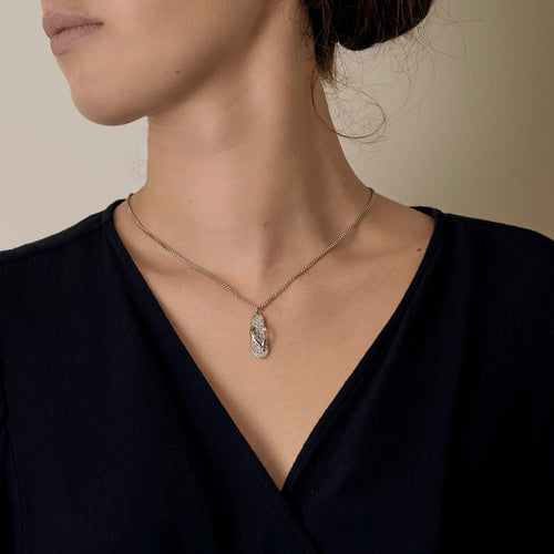 Pendente Garel Tong em ouro branco e diamantes