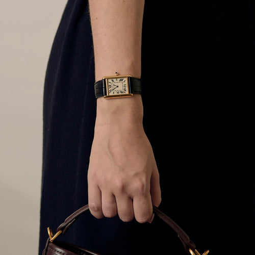 Cartier - Hodinky Tank Louis Cartier ze žlutého zlata
