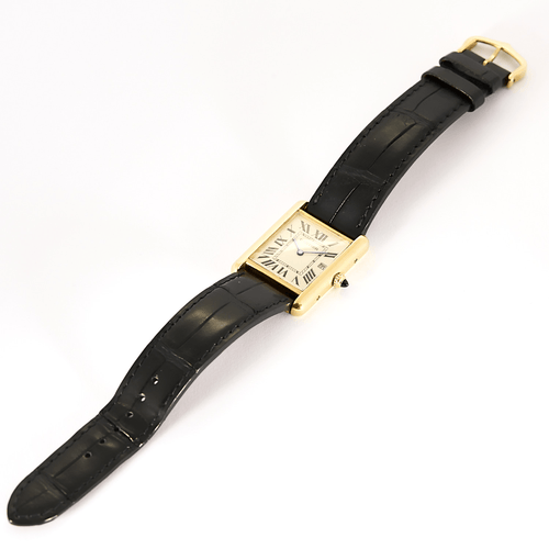 Cartier - Hodinky Tank Louis Cartier ze žlutého zlata