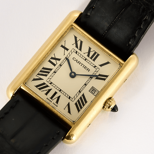 Cartier - Hodinky Tank Louis Cartier ze žlutého zlata