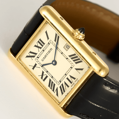 Cartier - Hodinky Tank Louis Cartier ze žlutého zlata