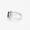Ring aus Weißgold, Amethyst und Diamanten