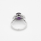 Ring aus Weißgold, Amethyst und Diamanten