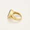 Yellow gold and topaz ring